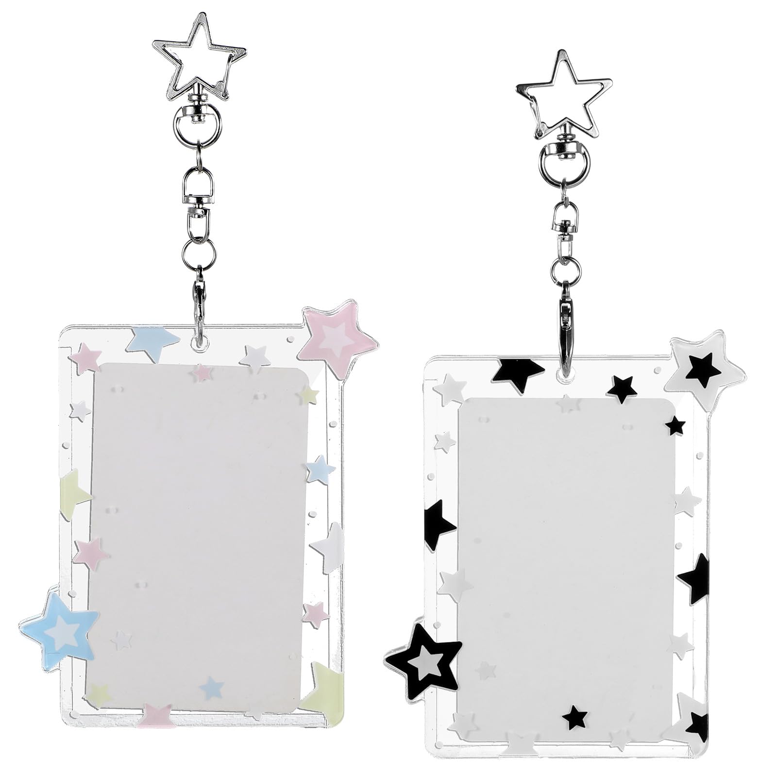 Amazon.com: 2Pcs Star Photocard Holder with Metal Chain